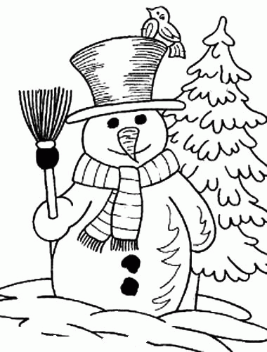 Bałwany kolorowanki